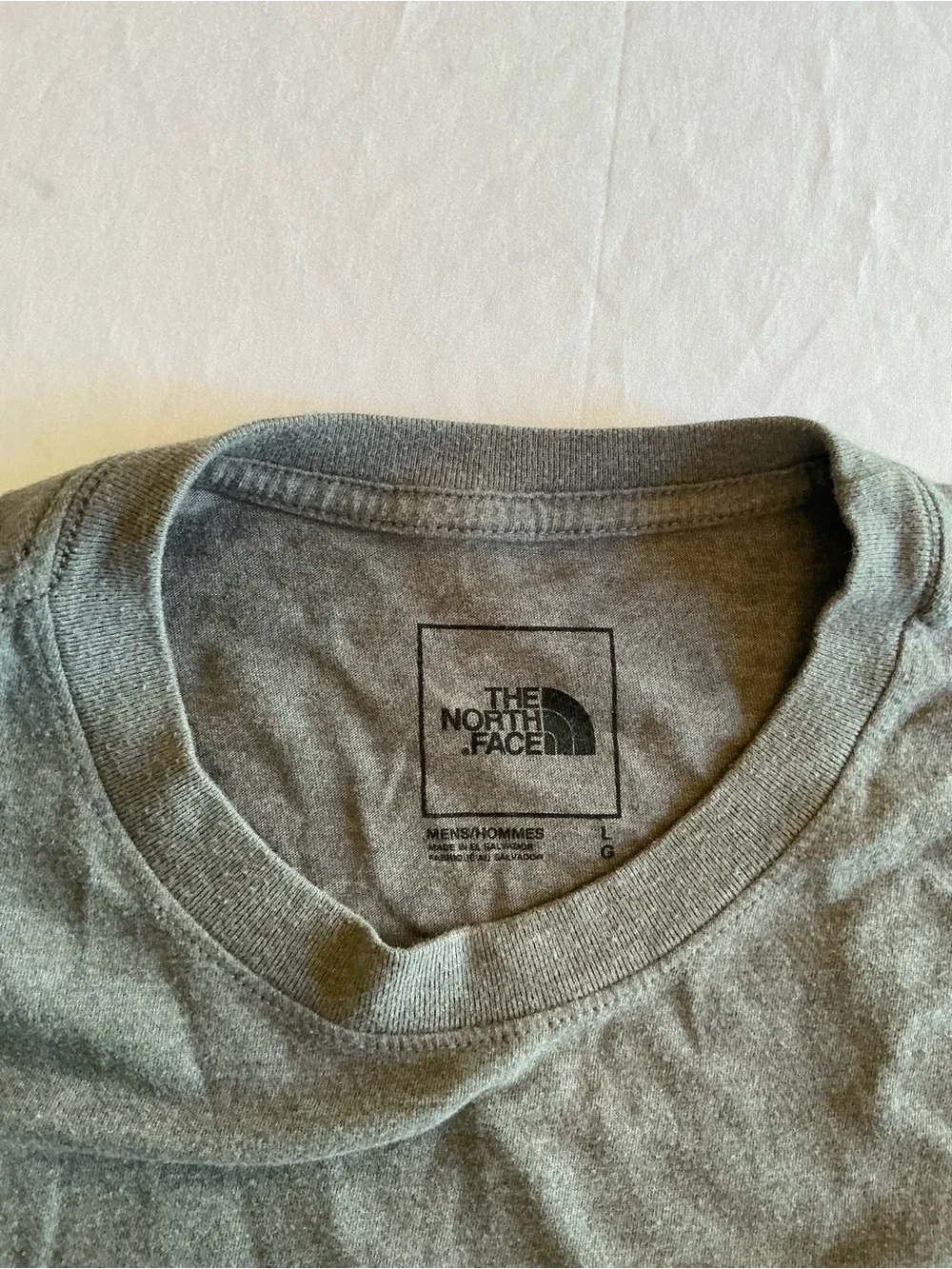 The North Face Men's Gray Short-Sleeve Logo Tee